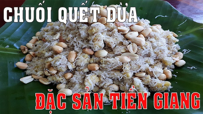 Chuối quết dừa thơm béo ăn cùng rau sống tươi mát