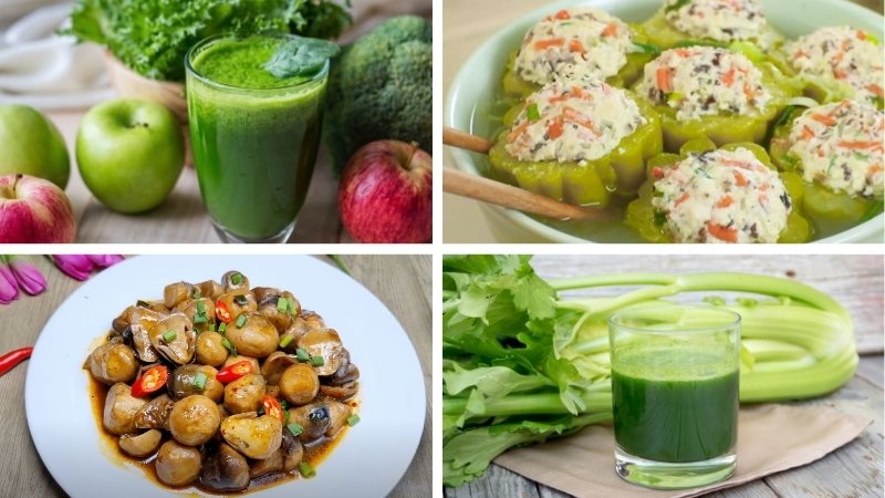 Thực đơn ngày 5 ăn chay giảm cân