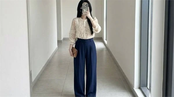 Áo quá dài hoặc quá rộng dễ làm mất dáng quần ống suông