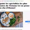 Báo chí quốc tế gợi ý món ăn Việt Nam