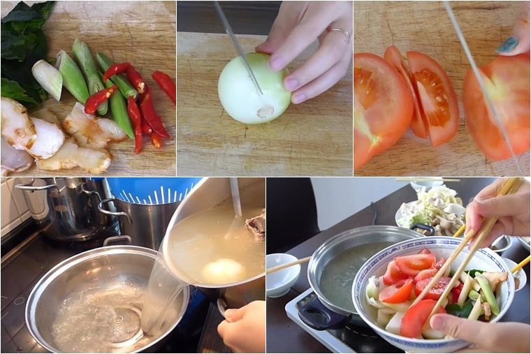 Nấu nước lẩu Thái