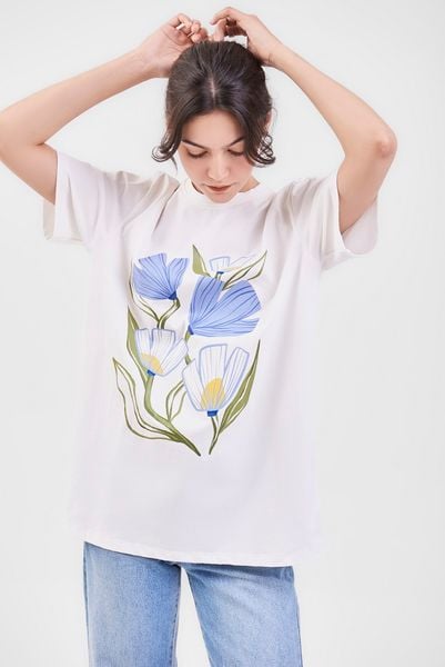 Áo thun phom rộng cộc tay
