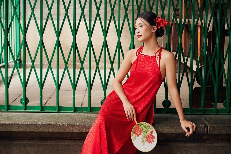 Áo dài Nhã Chúc trang nhã