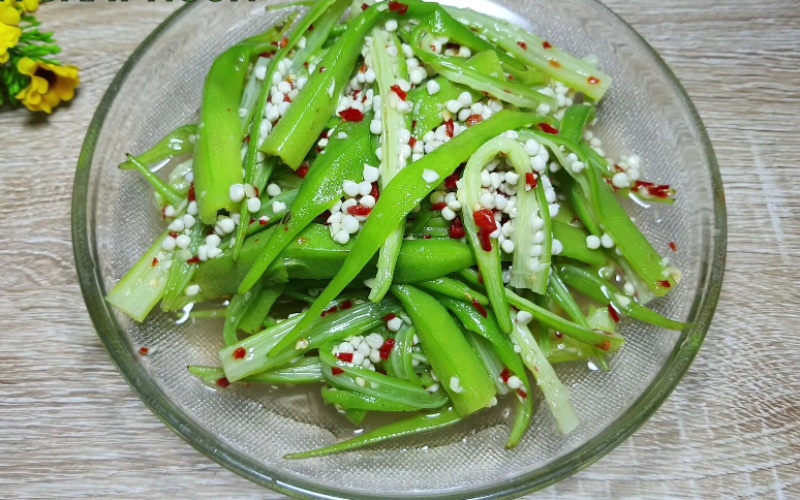 Đậu bắp trộn chua ngọt