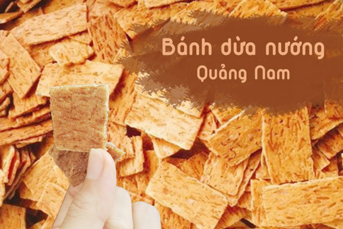 Bánh dừa nướng, kẹo đậu phộng và bánh đậu xanh Hội An là nhóm quà phổ biến ở Quảng Nam
