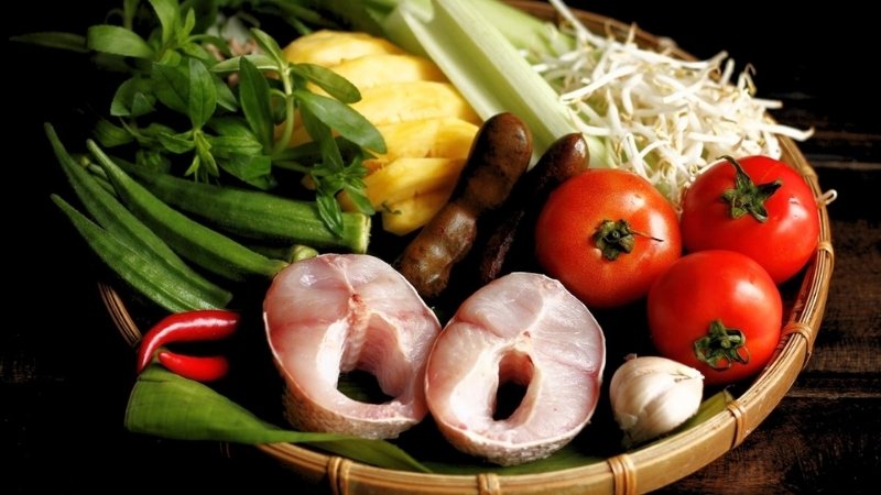 Nguyên liệu nấu canh chua chuẩn miền Tây