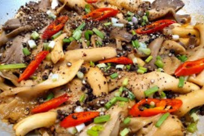 thành phẩm nấm bào ngư kho