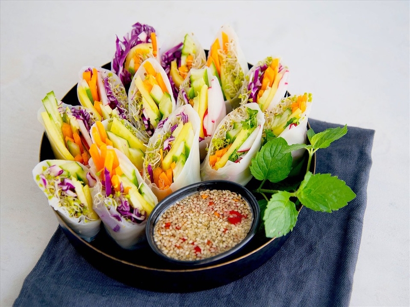 Gỏi cuốn chay tươi mát