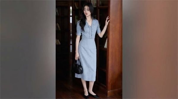 Áo sơ mi nữ phối cho người thấp theo tỷ lệ gọn dáng, giúp tăng chiều cao ảo