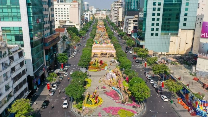 Phố đi bộ Nguyễn Huệ dịp Tết Dương lịch