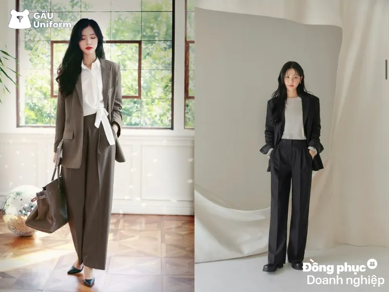 Bộ vest nữ lịch sự và sang trọng