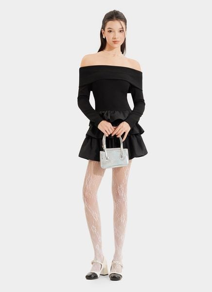 Đầm bẹt vai nữ tính