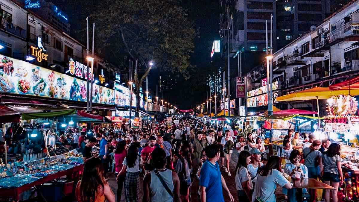 Không gian ẩm thực đường phố Malaysia