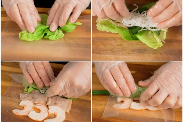 Các bước cuốn gỏi cuốn đúng chuẩn để nhân chắc đẹp