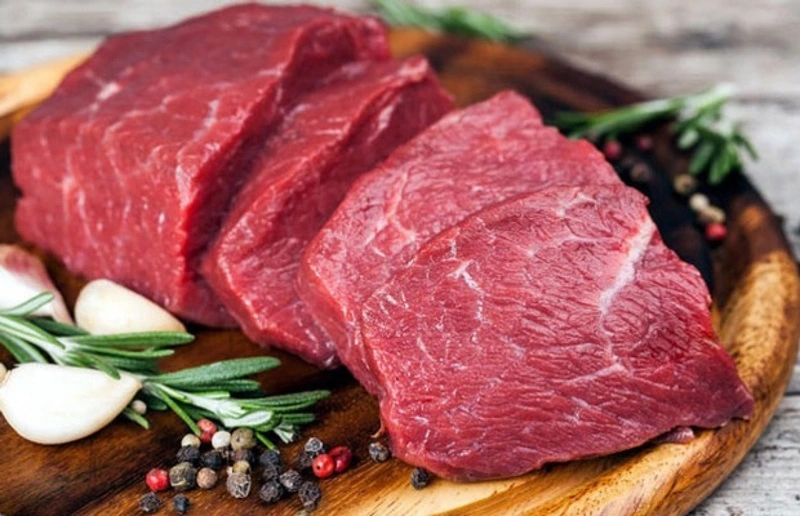 Thịt bò tươi nguyên liệu làm bún bò Nam Bộ