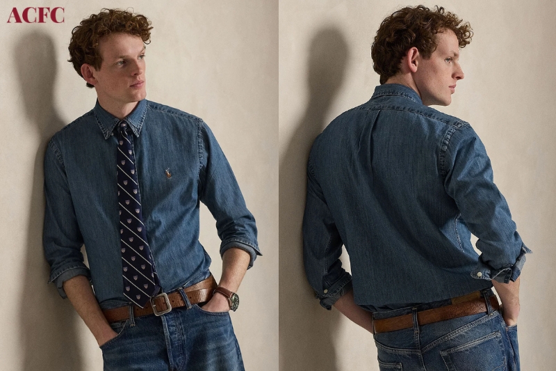 Áo Sơ Mi Denim Nam Và Sức Sống Bền Bỉ Của Một Item Mang Chất Mỹ