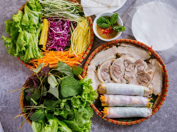 Bánh tráng cuốn thịt heo đà nẵng