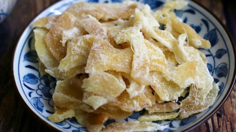 Mứt gừng ngày Tết