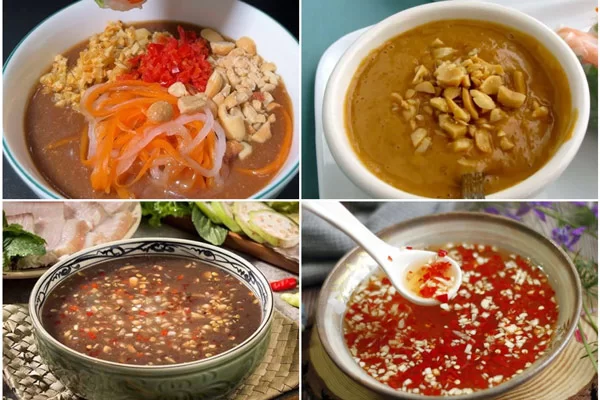 Các loại nước chấm thường được dùng kèm với gỏi cuốn