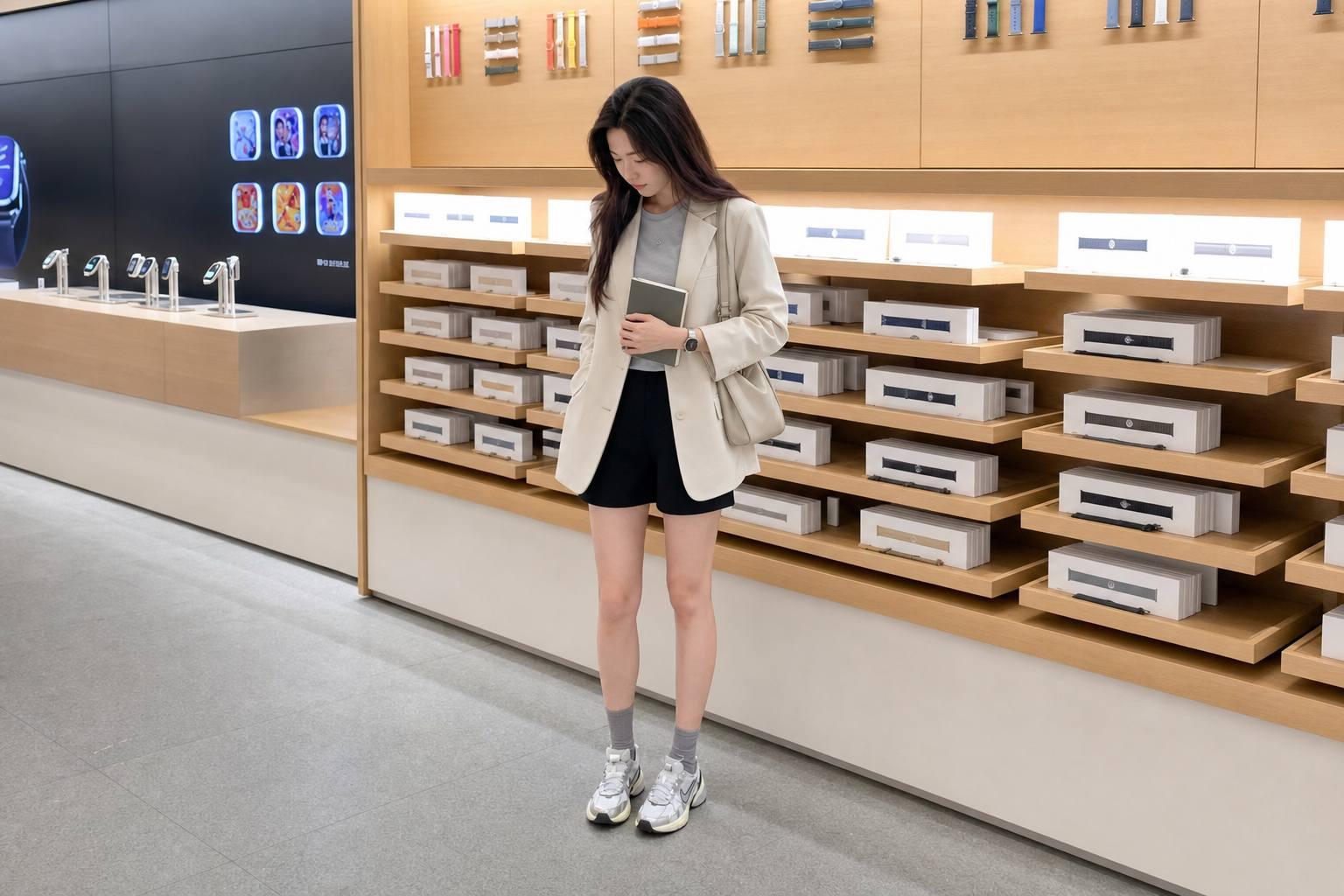 Phối áo blazer nữ với item quá cứng dễ kém tự nhiên
