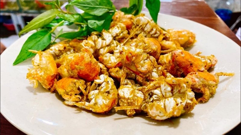 Cua rù rì chiên giòn hấp dẫn