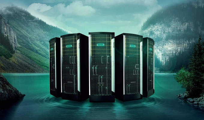 Minh họa một hệ thống máy chủ HPE Synergy