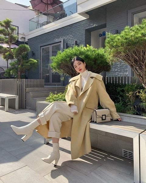 Outfit đi Đà Lạt - áo cổ lọ