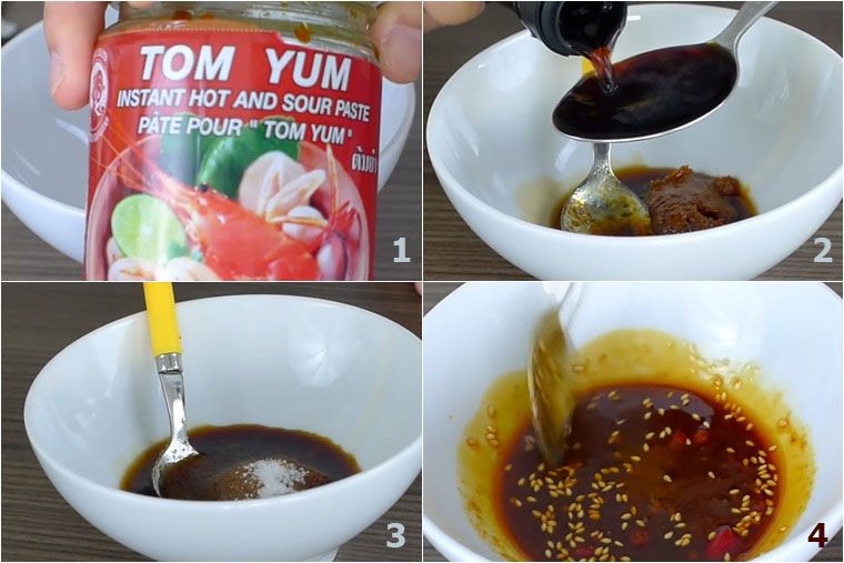 Pha nước chấm lẩu Thái