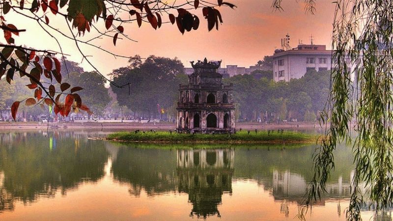 Hồ Gươm dịp Tết Dương lịch
