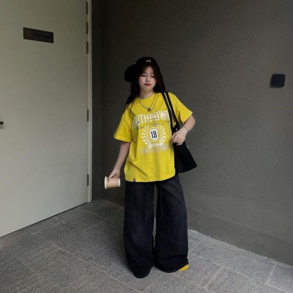 Áo thun form rộng nữ đi học đi chơi