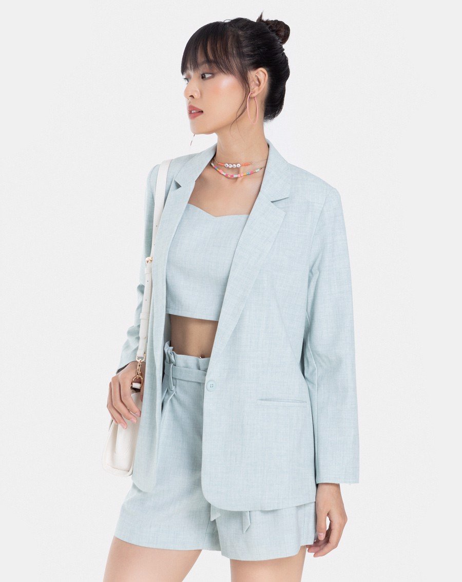 Áo blazer tay dài thanh lịch