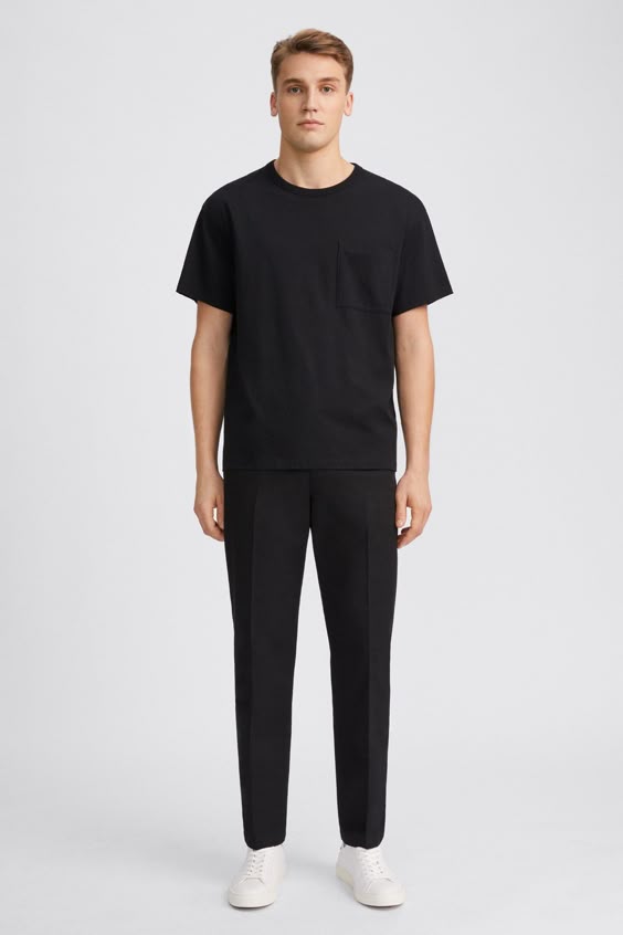 Jeans áo thun tối giản