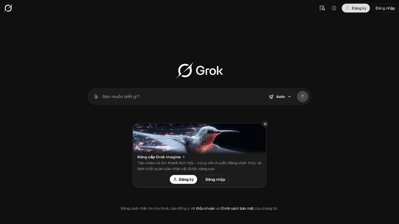 Grok AI với phong cách trò chuyện tự nhiên