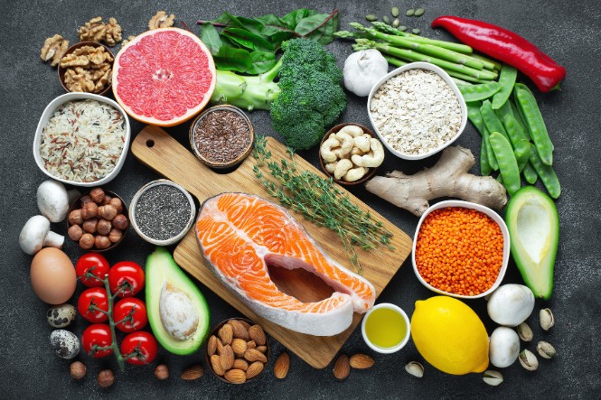 Thực phẩm tươi sống và nguyên bản cho bữa sáng eatclean
