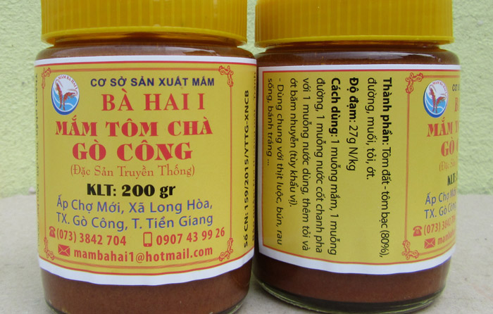 Mắm tôm chà tiến vua danh tiếng của vùng đất Gò Công