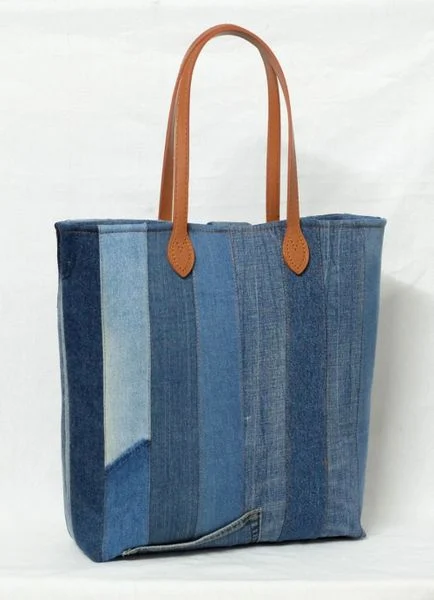 Tái chế áo sơ mi cũ thành túi xách handmade
