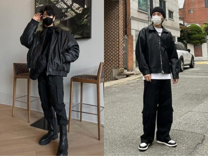 Phong cách street style nguyên bộ đen all black