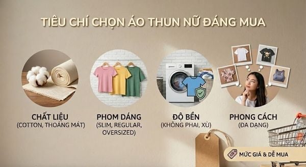 Tiêu chí chọn áo thun nữ