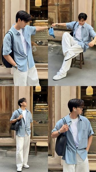 Soft boy với Quần tây hoặc quần ống rộng