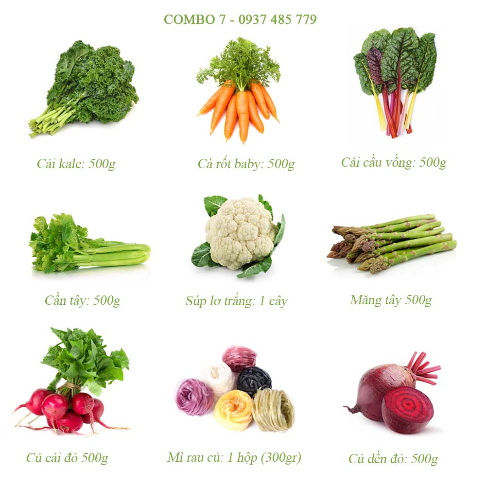 Rau củ giúp cân bữa