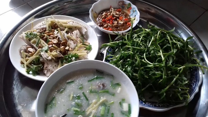 Cháo cá lóc rau đắng thanh mát giải nhiệt mùa hè
