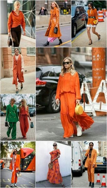 Phối màu cam cần tránh lạm dụng quá nhiều màu nổi cùng lúc