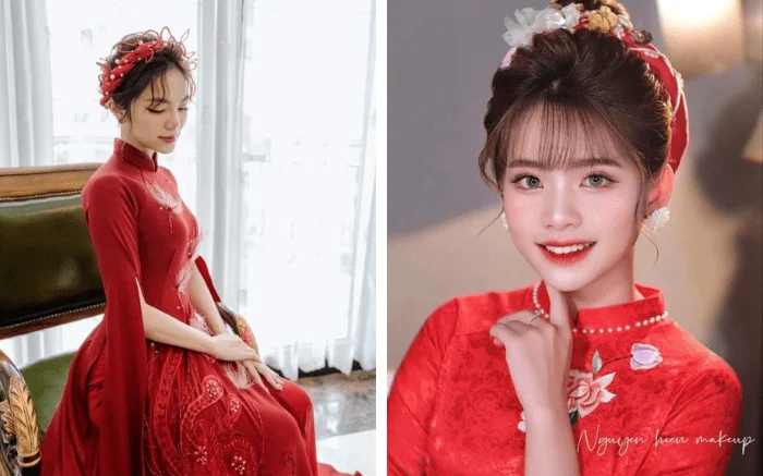Phụ kiện phù hợp khi phối với áo dài
