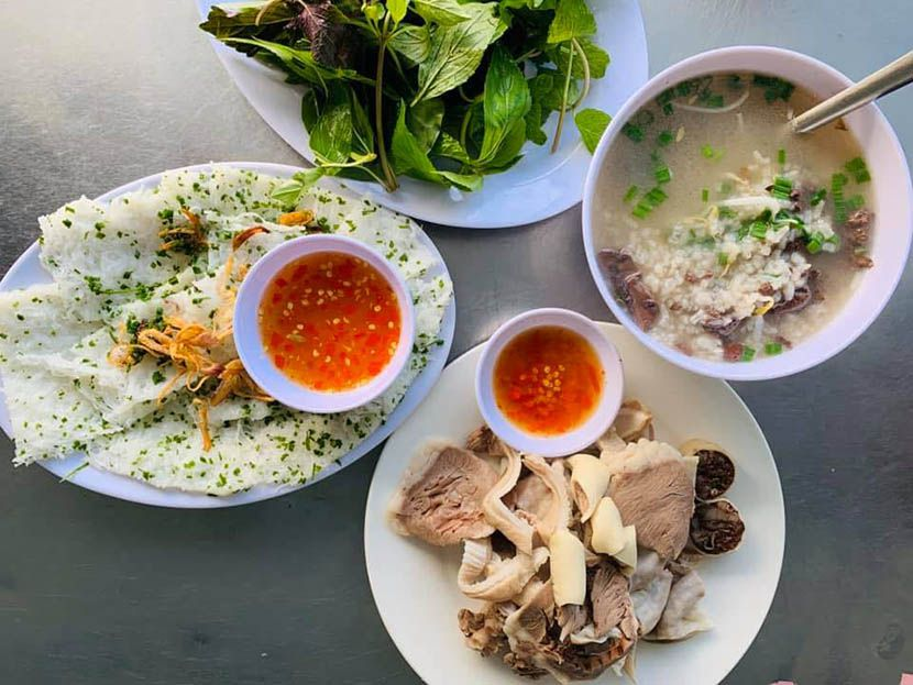 cháo lòng bánh hỏi
