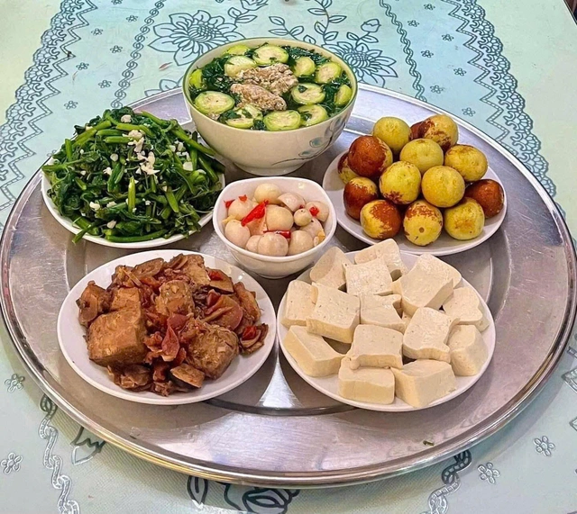Mâm cơm 5-6 món đầy đủ, dễ nấu cho cả gia đình