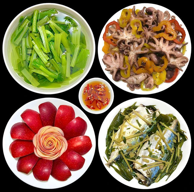 Mâm cơm gia đình 3-4 món đơn giản, đủ dinh dưỡng cho cả nhà