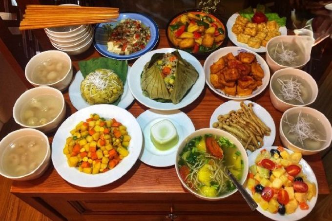 Mâm cỗ mặn ngày rằm