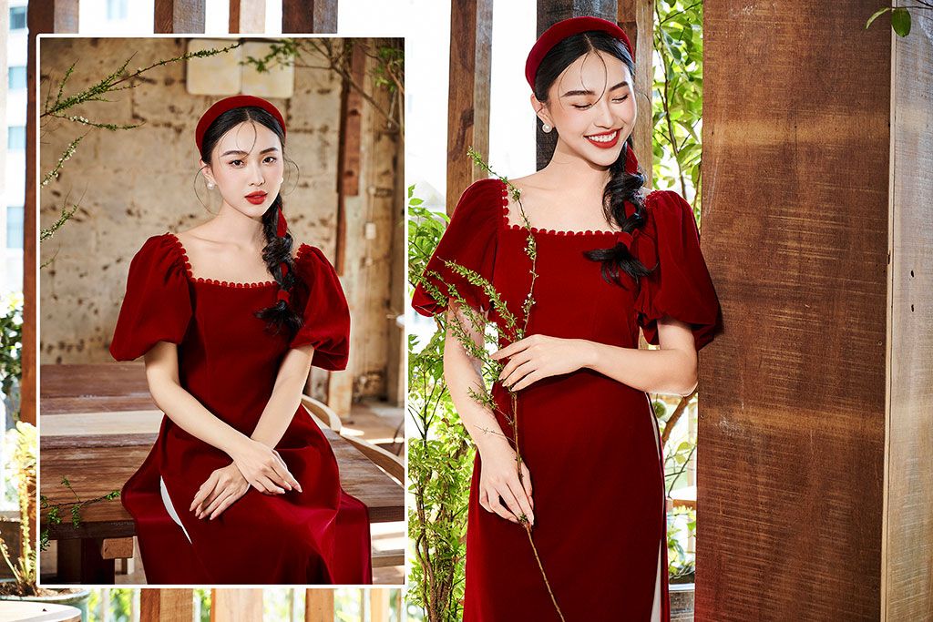 Chất liệu và họa tiết áo dài Tết 2026 hướng đến sự thanh thoát, ít phô trương