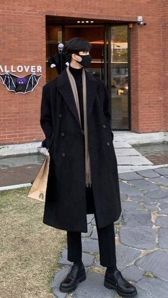 Áo khoác dạ hoặc măng tô phối set trung tính