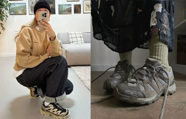 Giày hiking và chunky sneaker Gorpcore